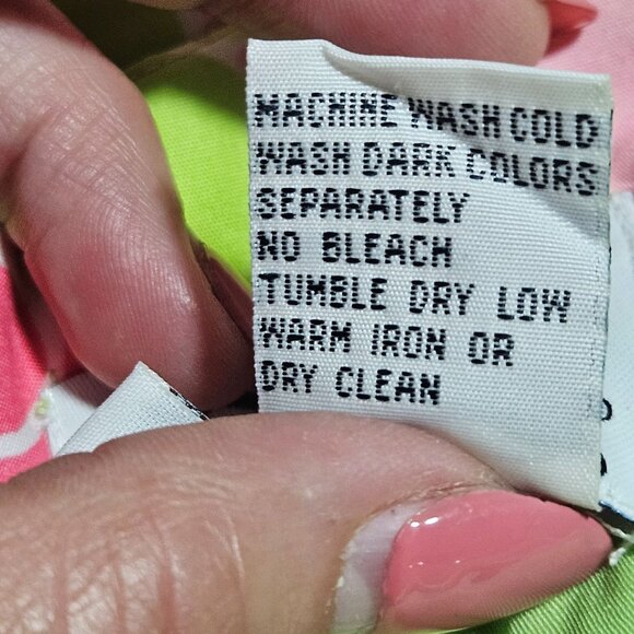 Lilly Pulitzer Strapless Pink & Green Pineapple Print Dress Spring Pastel Preppy - Picture 13 of 15